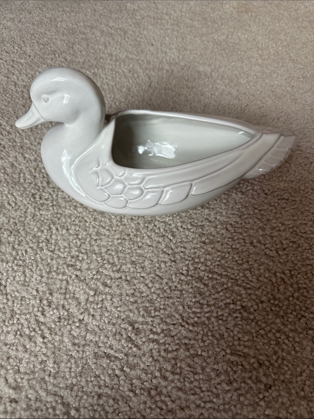 Vintage Frankoma Pottery Mallard Duck Planter (Model #208)